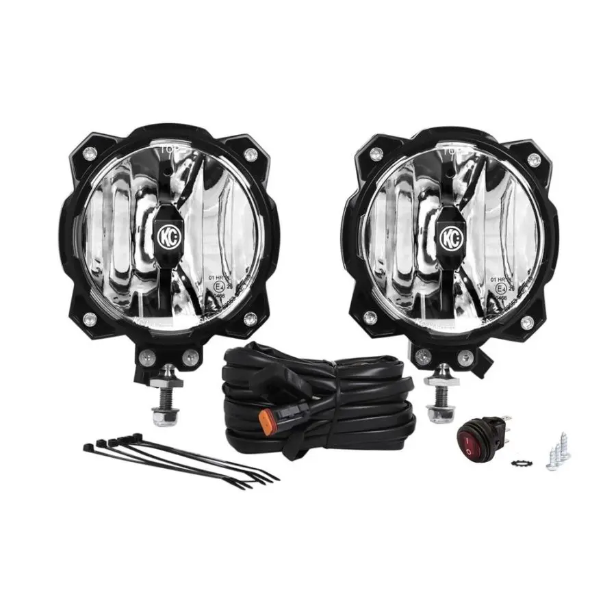 KC Gravity Pro6 - zestaw dwóch pojedynczych lamp LED off-road - obrazek 3