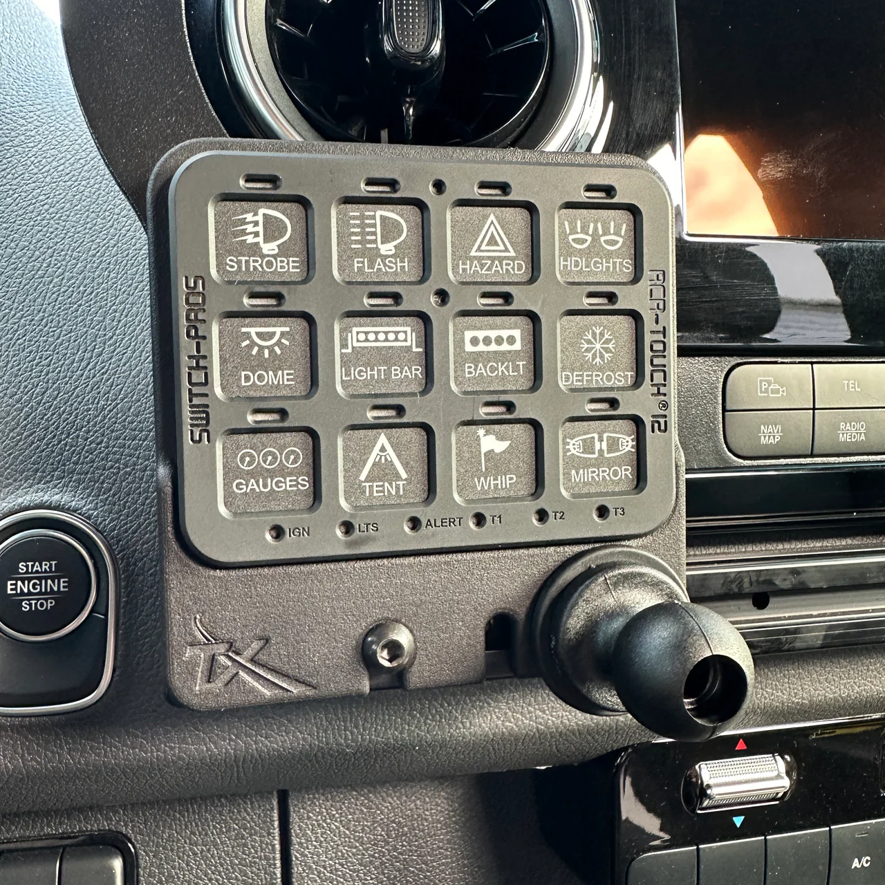 Terra X Navidok Switch-Pros - płyta montażowa do panelu sterowania