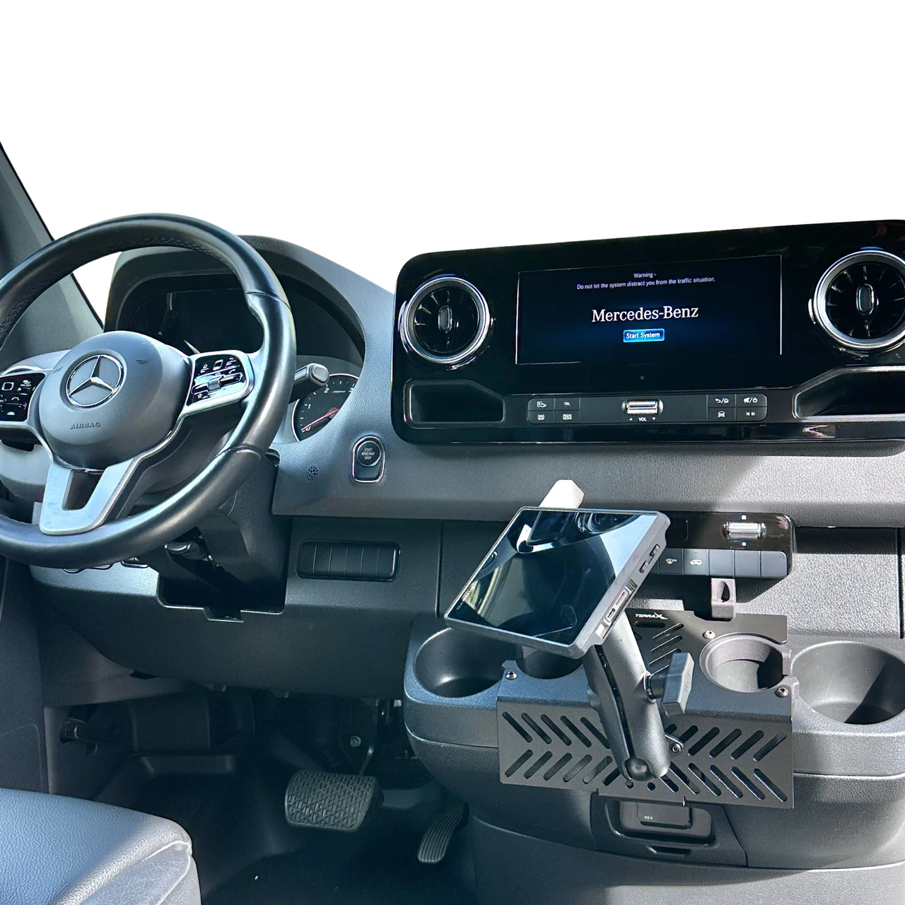 Terra X CUPDOK - uchwyt montażowy na konsolę do Mercedes Sprinter 2019+ - obrazek 7
